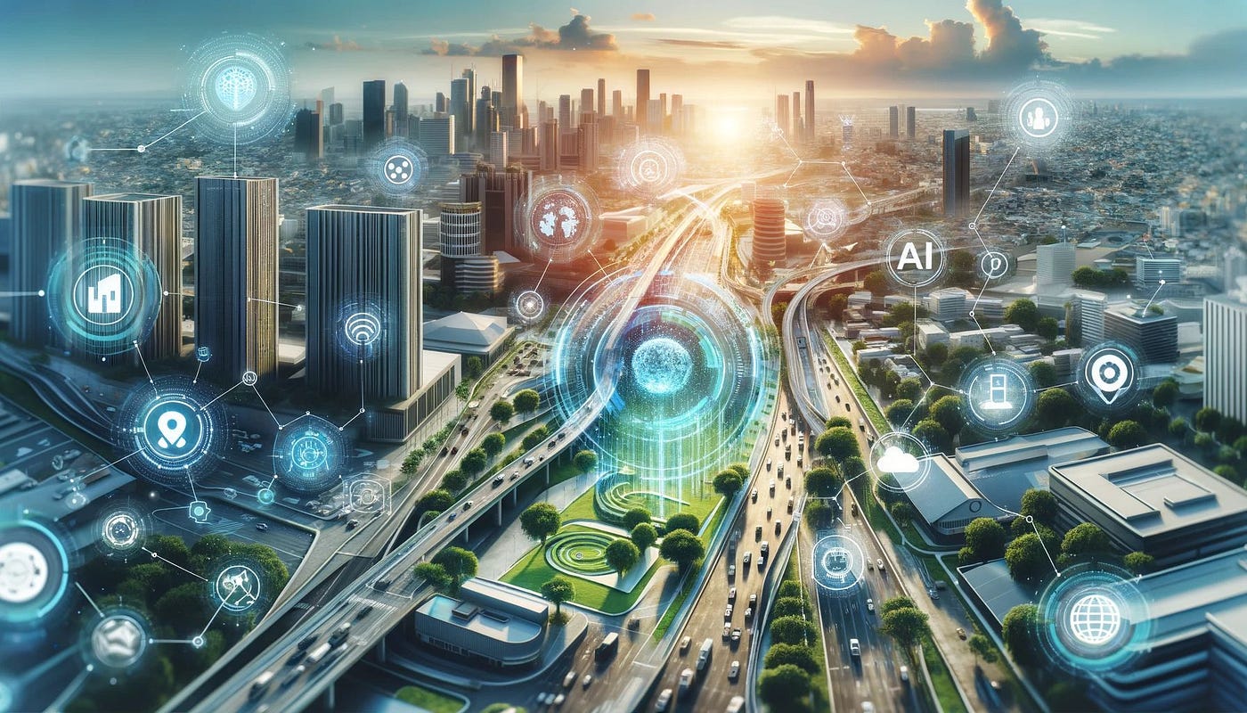 AI-powered urban planning enhancing city efficiency