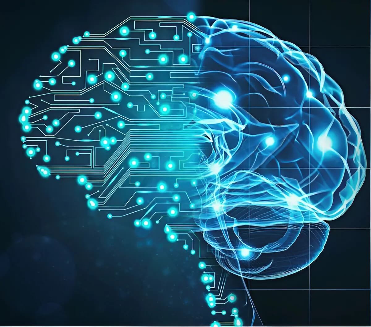 neuromorphic computing brain chip illustration