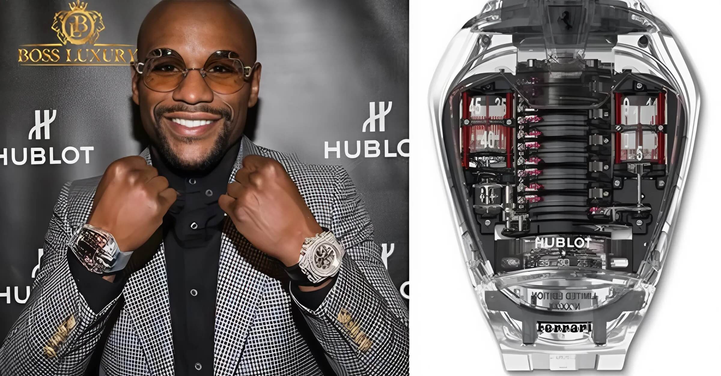  Floyd Mayweather showing off Hublot watch and luxury mansion