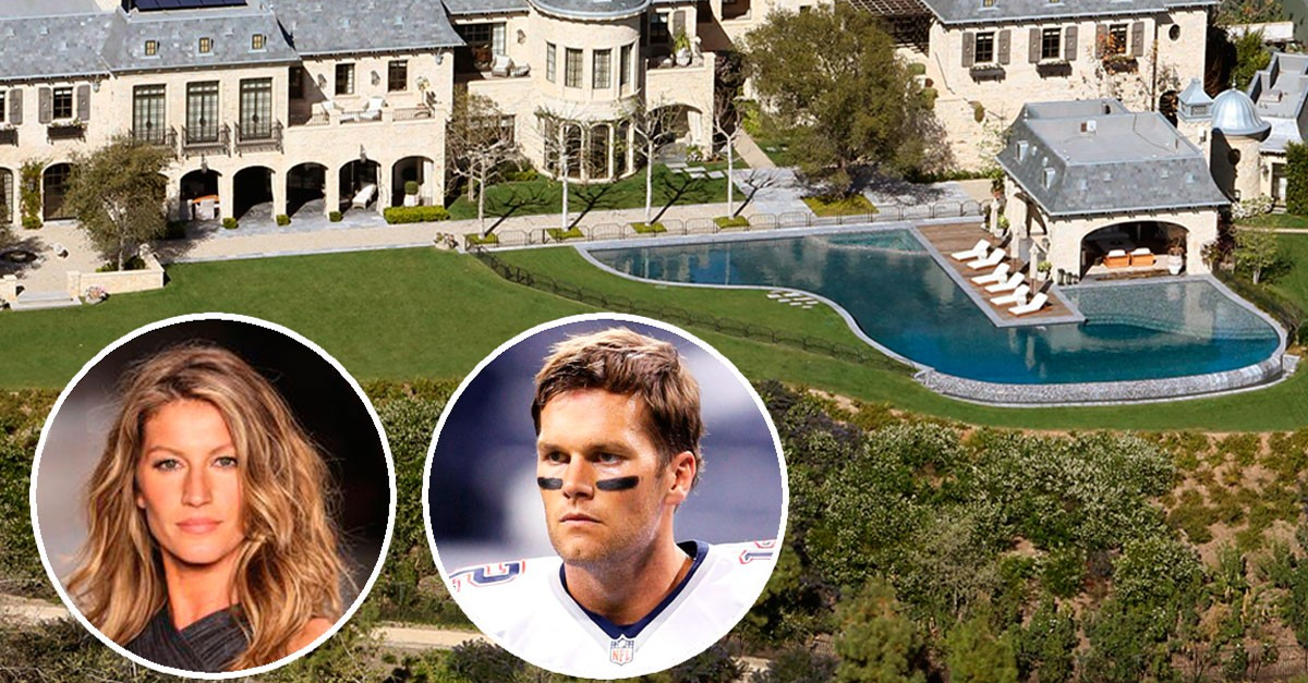 Tom Brady and Gisele Bündchen's luxurious Los Angeles mansion with infinity pool